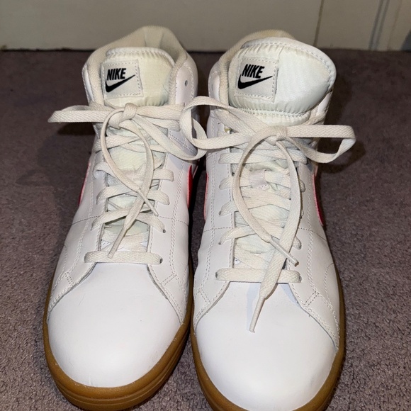 Women's NIKE Sneakers - COURT ROYALE 2 MID 'WHITE SIREN RED GUM' - Picture 2 of 4
